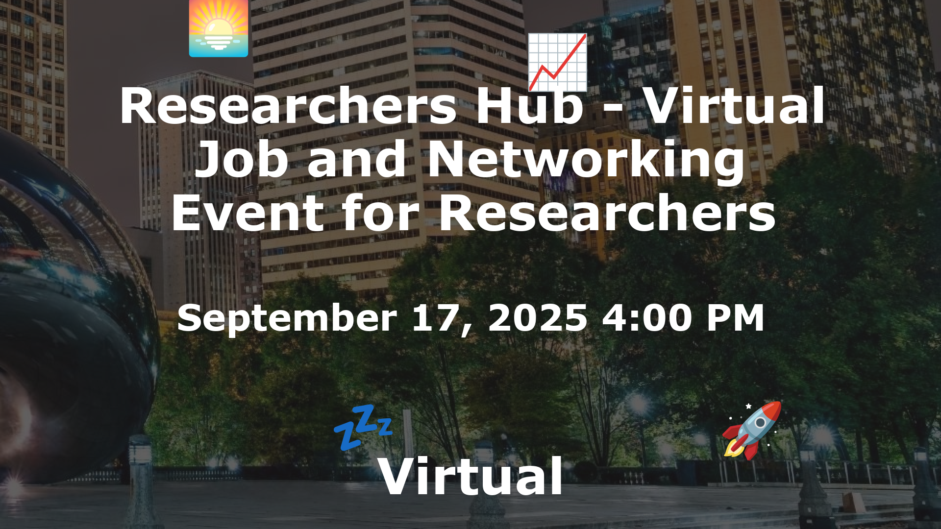 Researchers Hub - Virtual Job and Networking Event for Researchers event image